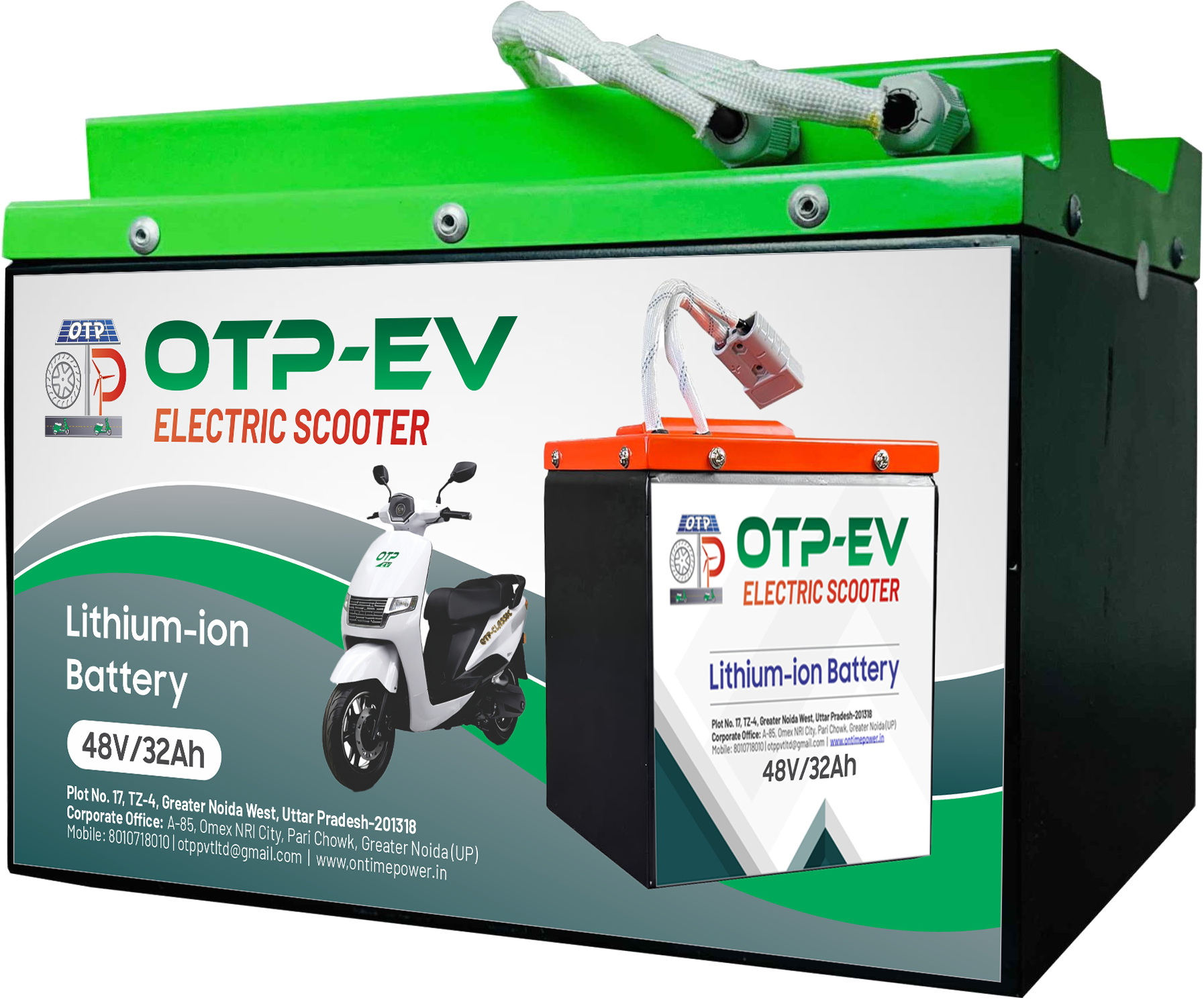 Lithium-Ion EV Scooter Battery – 48V 32Ah
